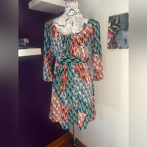 7 for $30 AGB Petite Long Sleeve Multi Color Dress